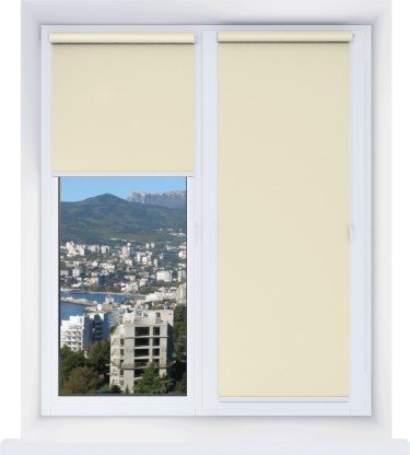 Рулонная штора Мини Респект DM кремовый 02